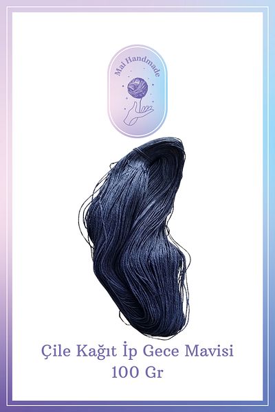 Mai Handmade Midnight Blue 100 γραμμάρια Πλεκτό Χαρτί
