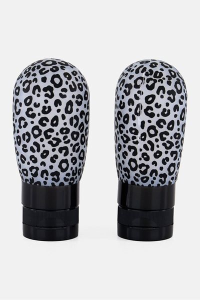 Miamica 2 Pieces Silicone Bottle 89 Ml, Black