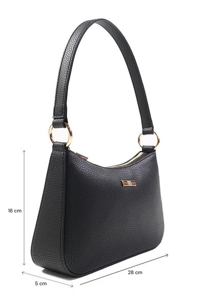 Mio Gusto Black Color Women's Hand and Shoulder Bag