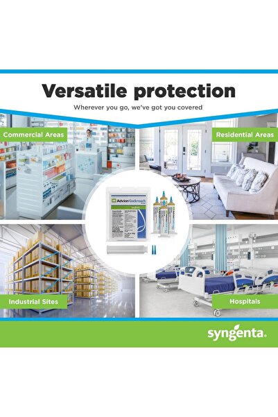 ADVİON Cockroach Gel Bait (4 TUBES X 30G) Indoor And Outdoor Use, Kills Major Cockroaches - Made In Usa