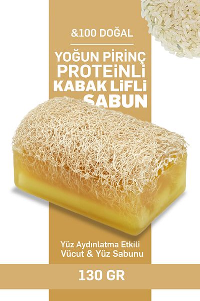wellnessyaşam Pumpkin Fiber Soap with Dense Rice Protein 130 Gr - Your Skin's Natural Care Specialist!