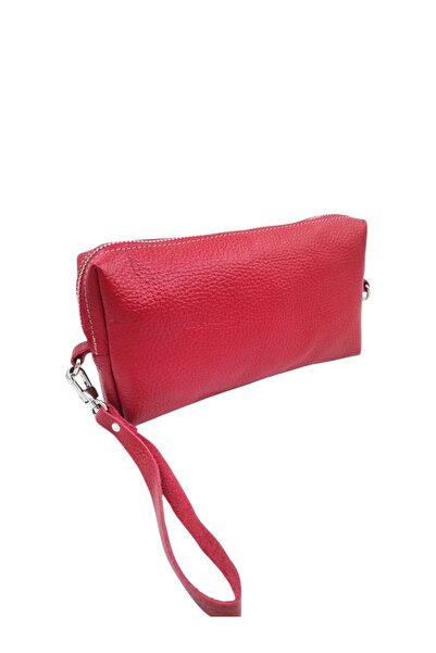 UCCELLO Genuine Leather Men's Handbag with Ankle Hold