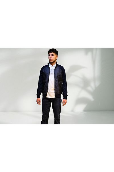 Campione Men's Knitted Zippered Start Collar Sweat Jacket 253319002