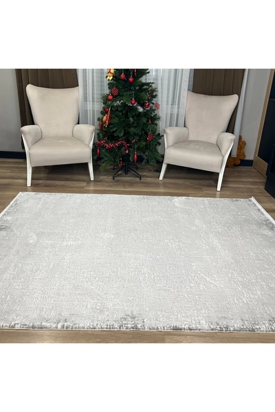 Apex Azur 6551 Gri Modern Makina Halısı