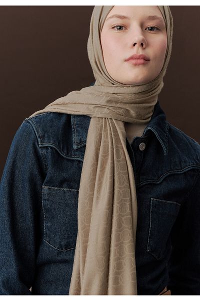 Fresh Premium Stone Colored Plain Shawl