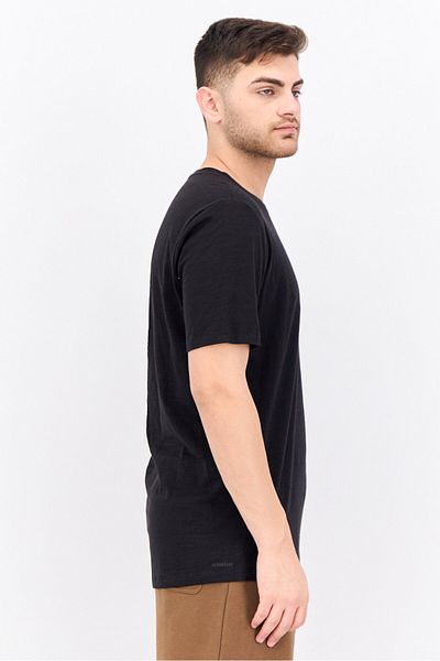 adidas Men Regular Fit Short Sleeve Training T-shirt, Black