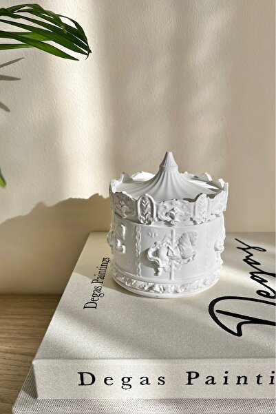 Mandalin Art Studio صندوق مجوهرات مزخرف على شكل دائري