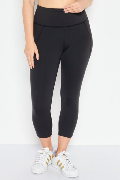 Reebok بنطال رياضي مناسب للتدريب للنساء، أسود