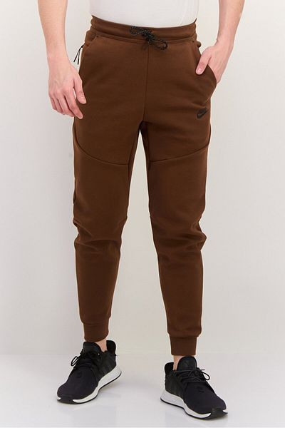 Nike Men Slim Fit Drawstring Outdoor Sweatpants, Brown