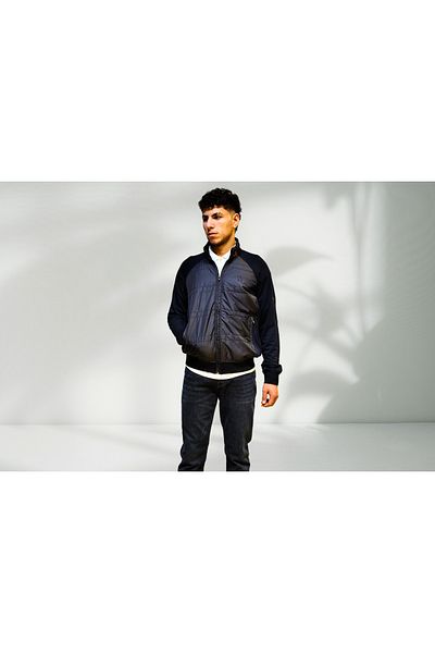 Campione Men's Knitted Zippered Start Collar Sweat Jacket 253319002