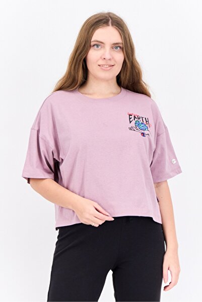 Champion Women Custom Fit Short Sleeve Outdoor T-Shirt, Mauve