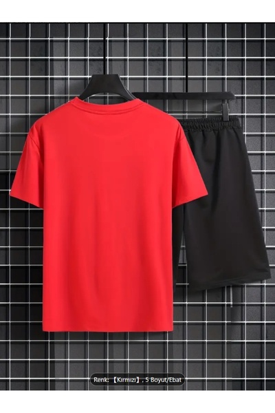 Derays Robot Printed Comfortable Fit Summer Men's Bottom Top Suit