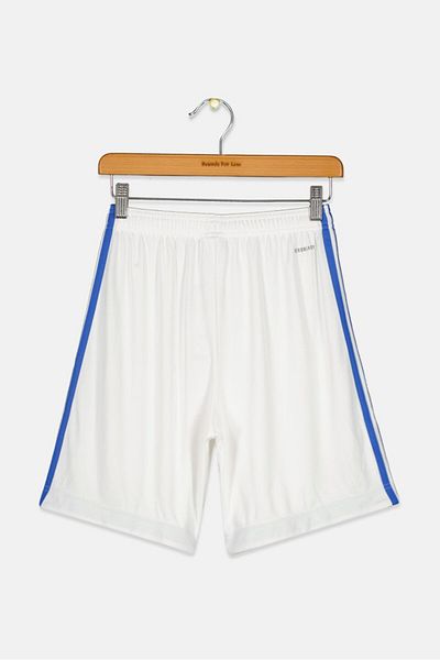adidas Kids Boy Sportswear Fit Real Madrid 21/22 Home Shorts, White Combo