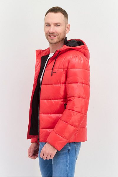 Hugo Boss Men Brand Logo Puffer Jackets, Black