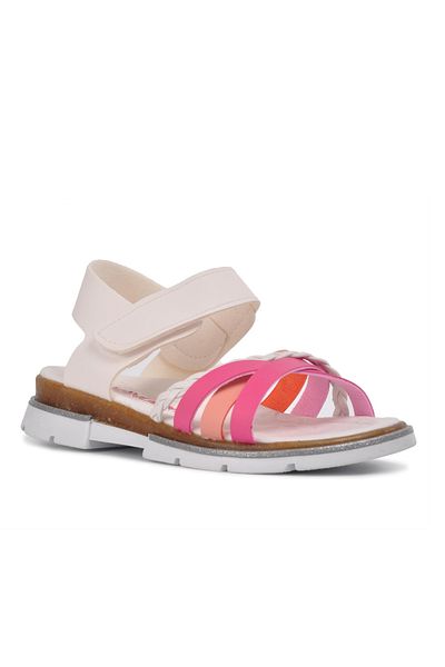 AYAKMOD White-Pink Girls Sandals