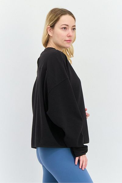 Puma Women Sportswear Fit Long Sleeves Outdoor Sweatshirt, Black