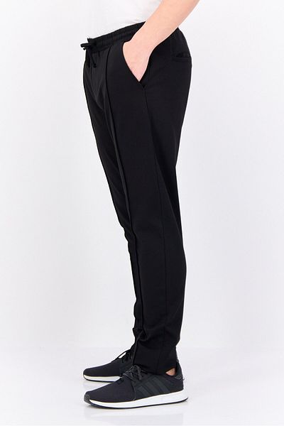 Threadbare Men Regular Fit Plain Jogger Pants, Black