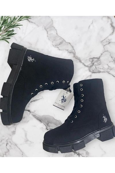 U.S. Polo Assn. Botine Negre Pentru Copii