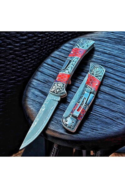 WeKnife ŞAM ÇELİĞİ DAMASCUS PASLANMAZ HOBİ VE KAMP BIÇAĞI