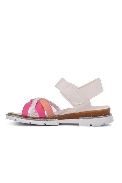 AYAKMOD White-Pink Girls Sandals