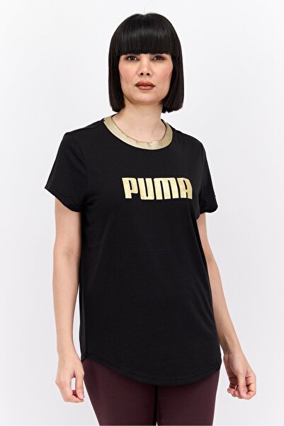 Puma Women Sportswear Fit Short Sleeve Training Top, Black