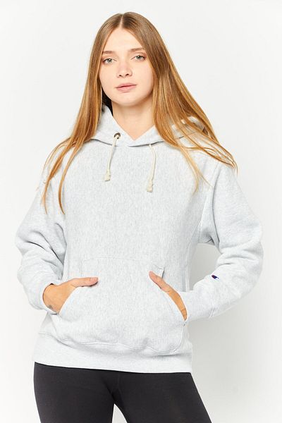 Champion Women Sportwear Fit Long Sleeves Outdoor Sweatshirt, Grey