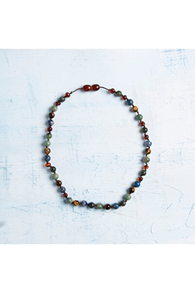 Deniz Doğal Taş قلادة أطفال من الحجر الطبيعي معتمدة (أحجار).