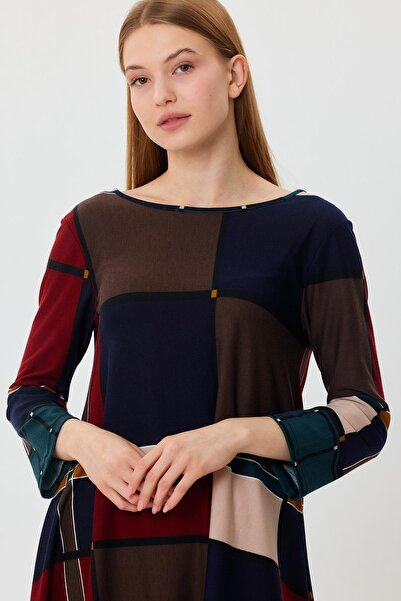 ALEXANDERGARDI Φόρεμα με στάμπα χαμηλού κοψίματος στην πλάτη (B22-23000)