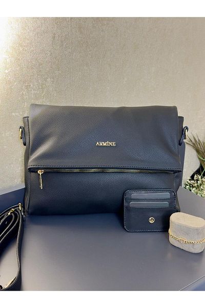 Armine Hand and Arm Bag Shoulder Bag with Card Holder and Bracelet Gift Vs.Blkt.0130