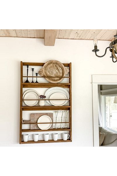 HOMS Terek wooden kitchen wall shelf, 100 cm