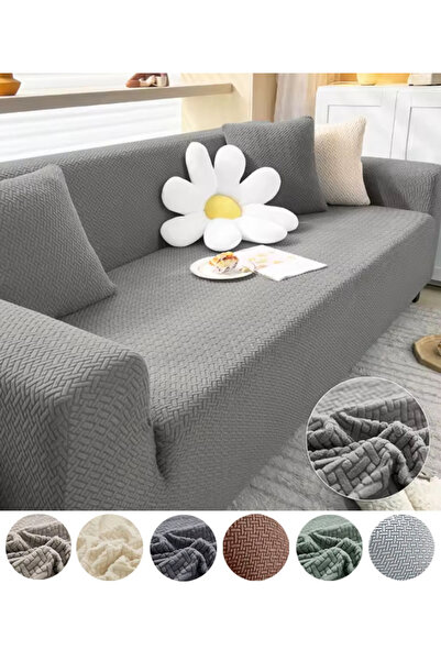 upmall غطاء أريكة بنمط طوب جاكار مكون من 3 مقاعد - غطاء أريكة سرير أريكة مرن ...