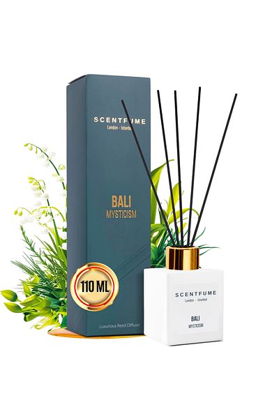 SCENTFUME Raumduft Mit Duftstäbchen, Diffuser, Fernöstliche Pflanzen, Maiglöckchen, 110 ml