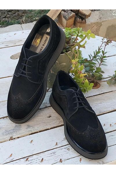 Pierre Cardin Pce-16533 Ανδρικά παπούτσια από γνήσιο δέρμα σουέτ Premium Oxford