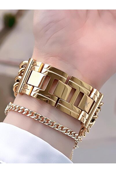 Daniel Klein Women's Wrist Watch and Bracelet Set with Sports Chain Cord Corner - Bdk.10036.4