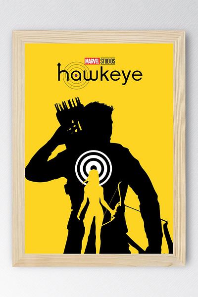 Saturn Hawkeye Framed Painting - Marvel Tv Poster Painting