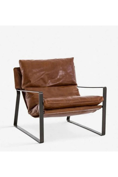 SLLER Portatif  Metal İskeletli Berjer, Modern Metal İskeletli Portatif Tekli Koltuk