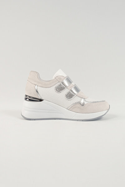 Velune Alessandra Beyaz Deri Kadın Sneakers, Hakiki Deri, Günlük Ayakkabı, Sp...