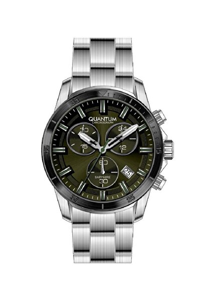 Quantum ساعة يد رجالية متعددة الوظائف من الزجاج الياقوتي PWG1159.370