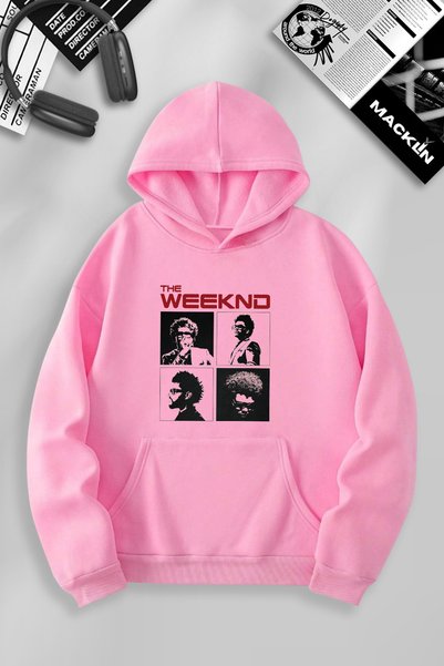 darkopia Unisex Women Men the Weeknd Printed Hooded Basic Sweatshirt