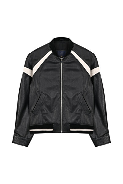 Dericlub DERİCLUB WM208 Gerçek Deri Erkek Mont SİYAH