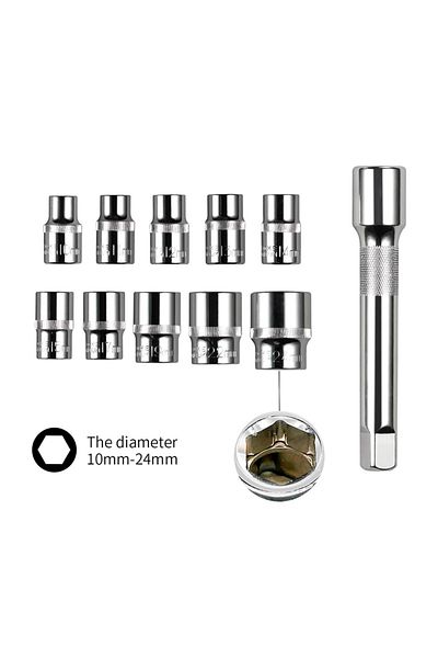 Hanswerk Bit Set 12 Pcs 1/2 Inch Vacuum