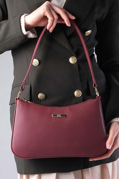 Mio Gusto Burgundy Color Women's Hand and Shoulder Bag
