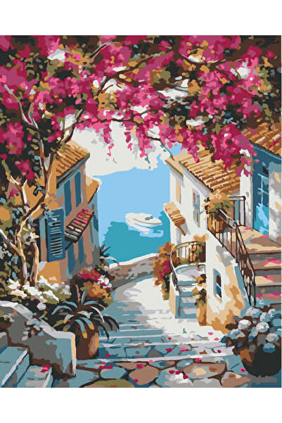 wombhobby Denizi Süsleyen Sokak Boyama Seti 40x50 Çerçeveli (Kasnağa ) Gerili