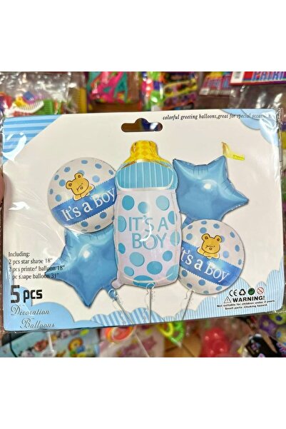 sara tasarım Cinsiyet Partisi Baby Shower Balonu - It's a Boy Mavi - Pembe It...