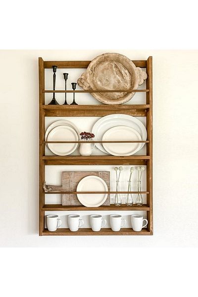 HOMS Terek wooden kitchen wall shelf, 100 cm