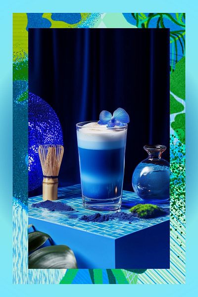 Mim and More Blue Matcha - Blue Spirulina Superfood Matcha Powder, 100 Gr