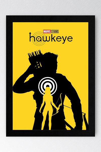 Saturn Hawkeye Framed Painting - Marvel Tv Poster Painting