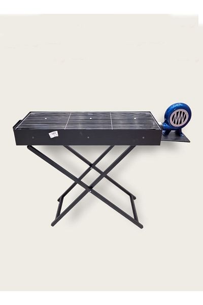 Cady One Portable Charcoal Barbecue Grill Black With Manual Air Blower
