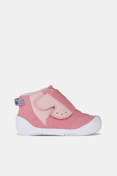 Vicco Ago Size 19-21 Baby Girl Powder Color First Step Boots