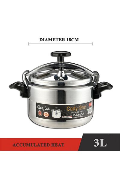 Cady One 3 liter aluminum pressure cooker